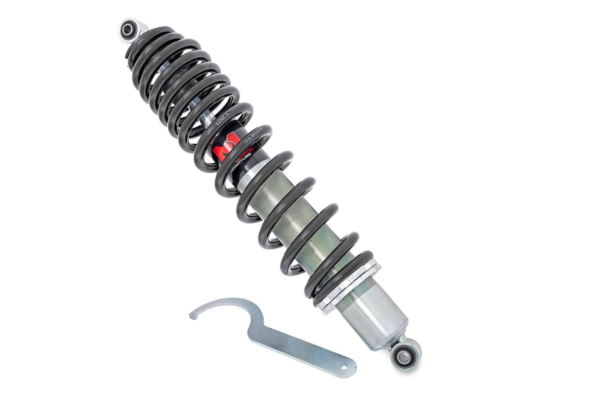 Can-Am Defender HD10 X mr Coilover Suspension Kit - Front - Rough Country - Ride Height Adjust - '18-'23